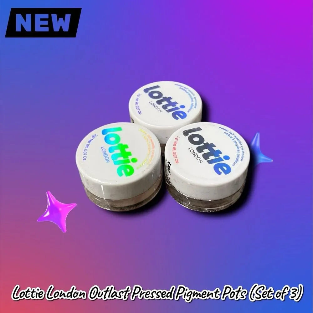New NWT – Lottie London Outlast Pressed Pigment Pots (Set of 3)